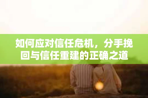 如何应对信任危机，分手挽回与信任重建的正确之道