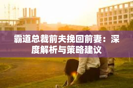 霸道总裁前夫挽回前妻：深度解析与策略建议