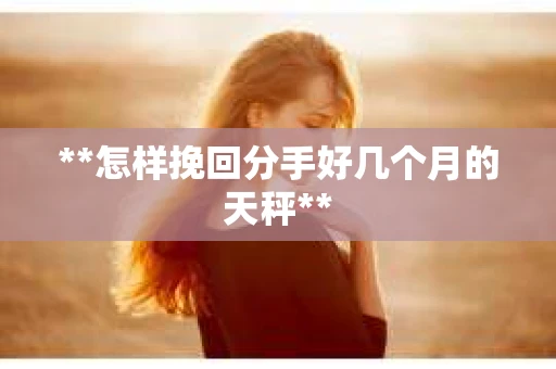 **怎样挽回分手好几个月的天秤**
