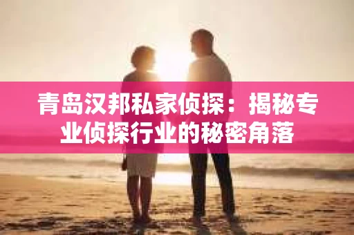 青岛汉邦私家侦探：揭秘专业侦探行业的秘密角落