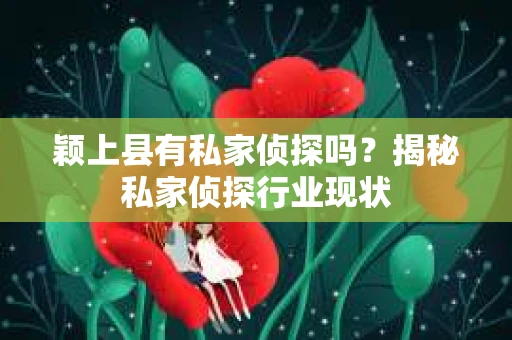 颖上县有私家侦探吗？揭秘私家侦探行业现状