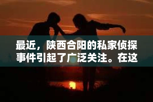 最近，陕西合阳的私家侦探事件引起了广泛关注。在这个信息爆炸的时代，隐私保护显得尤为重要。今天，我们就来聊聊这个事件，看看它背后的一些故事。