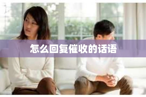 怎么回复催收的话语