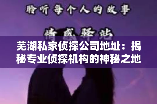 芜湖私家侦探公司地址：揭秘专业侦探机构的神秘之地
