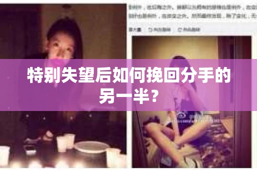 特别失望后如何挽回分手的另一半？