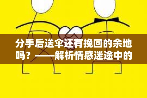 分手后送伞还有挽回的余地吗？——解析情感迷途中的决策
