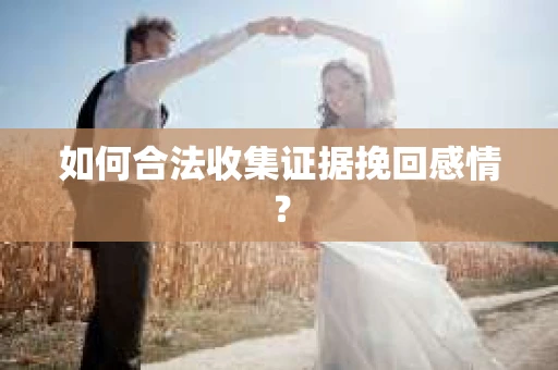 如何合法收集证据挽回感情？